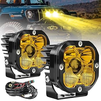 KC HiLiTES フォグライト 2個セット　ワークライト　オフロード　SUV 楽天市場】LEDワークライト 2個セット 12V/40W 角型 4灯 角度